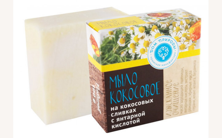 Кокосовое мыло "Изысканное очищение" Кокосовое мыло "Изысканное очищение"