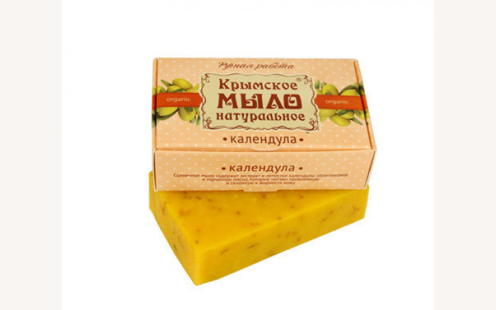 Крымское мыло натуральное "Календула" Крымское мыло натуральное "Календула"
