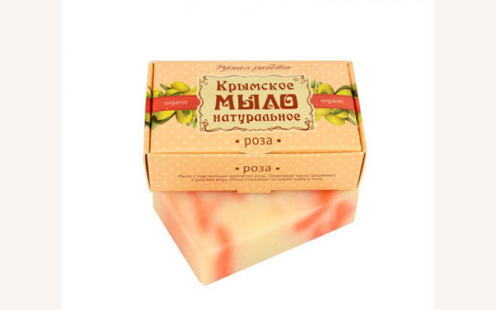 Крымское мыло натуральное "Роза" Крымское мыло натуральное "Роза"